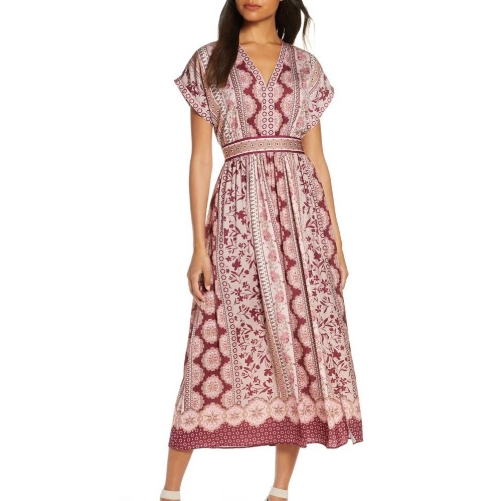 Gal Meets Glam Liza Boho Charmeuse dress size US 12